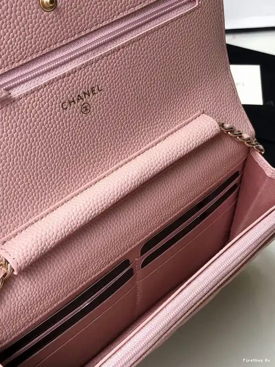 Firstbag Ru CAVIAR CHANEL WITH WALLET CHAIN HARDWARE GOLD 0606